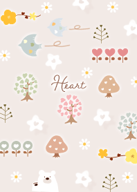 pinkbrown Heart flower 08_2