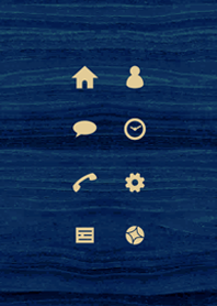 ダークブルーのスタイリッシュなウッド