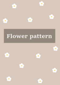 flower pattern_beigebrown