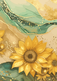 Sunflower Summer on light yellow