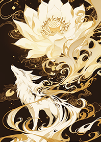 ⭐️金焰招財蓮花九尾狐王❤️