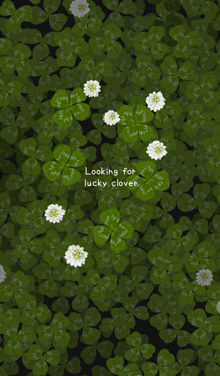 Looking for lucky clover -black color-