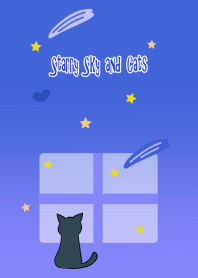 ネコさんの星空おさんぽ　着せかえ