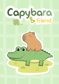 Capybara and friend