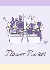 Flower 014-2 (Basket/Light Purple)