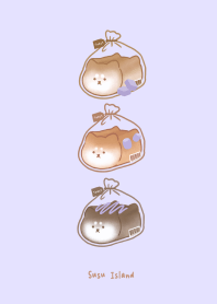 โชคชะตาชิบะหมา - เกาะสุสุ (สีม่วง)