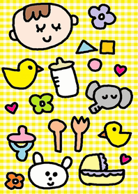かわいいあかちゃん（黄色）
