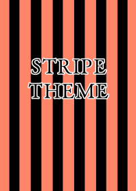 STRIPE THEMEj-BLACK&VERMILION