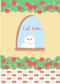 Cat love and window | 01