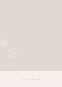 Simple / Cherry Blossoms / Mocha ver.