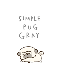 เรียบง่าย ปั๊ก เทาขาว