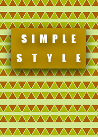 Simple style triangular orange pattern