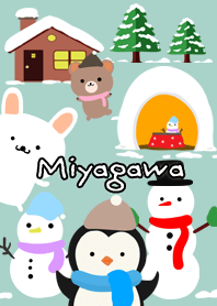 Miyagawa Cute Winter illustrations