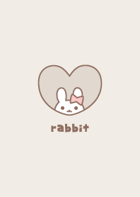 กระต่าย ริบบิ้น [สีน้ำตาล]