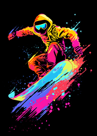 Snowboarder(neon-colored)