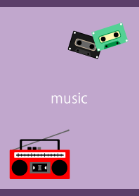 Holiday Boombox on purple