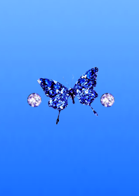 Sapphire butterfly rising luck 3