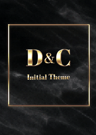 [ D&C ]  Initial Theme Gold Black