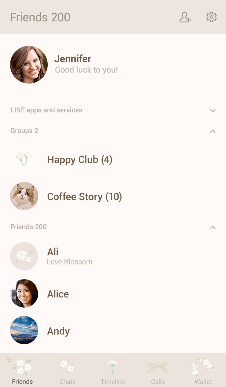 White flowers theme
