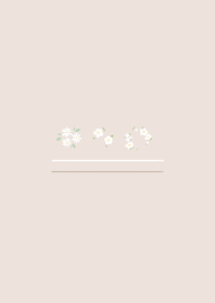 白いお花の着せ替え