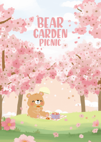 picnic bear & cherry blossom