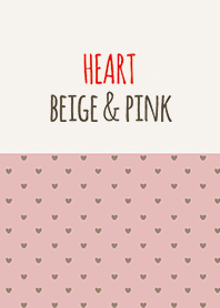 BEIGE & PINK 2 (HEART)