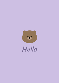 極簡約˙熊熊(紫色)