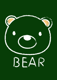 Simple Bear on a Blackboard theme