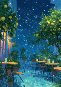 Purple Starry Lemon Terrace