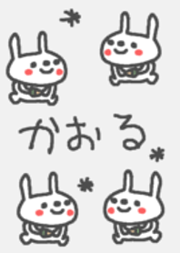 <かおるちゃん>うさぎ着せ替え