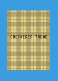DUSTY YELLOW CHECKERED THEME/BLUE/YELLOW