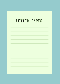 COLLAR LETTER PAPERj-LGR-DUSTY MINTGREEN