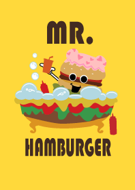 Mr.Hamburger with his friends