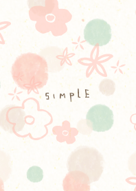 Simply watercolor Circle Flower10 Japan