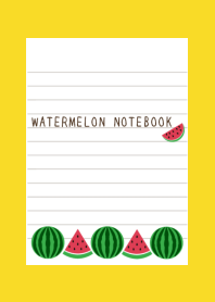 WATERMELON NOTEBOOK/YELLOW