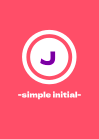 simple initial-J- THEME 25