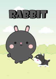 Mini Lovely Black Rabbit Theme