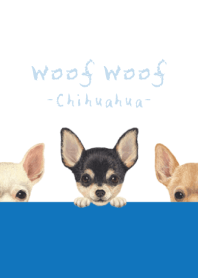 Woof Woof - Chihuahua - WHITE/BLUE