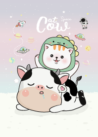 Cow Cat Space (Pastel)