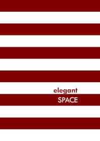 elegant SPACE <BORDEAUX/WHITE>