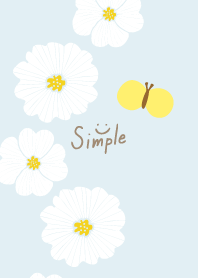 Cute white flower butterfly4 from Japan