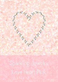 Sparkling Jewelry Love Heart Pink