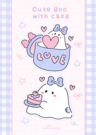 Cute Boo with cake :)