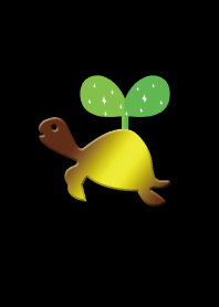 お金が芽生える亀