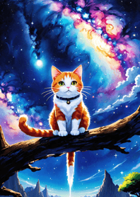 Night Moon Star Cat E078DB
