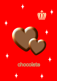 love chocolate red
