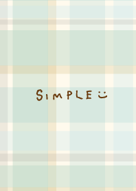 Check patterns Olive green smile4 Japan