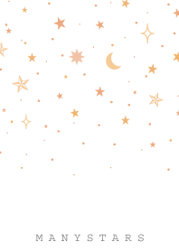 MANY STARS-WHITE ORANGE 2