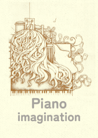 piano imagination  bronze