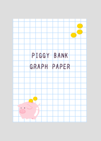 PIGGY BANK GRAPH PAPER/GRAY